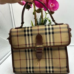 Burberry Tan and Brown Crossbody Bag